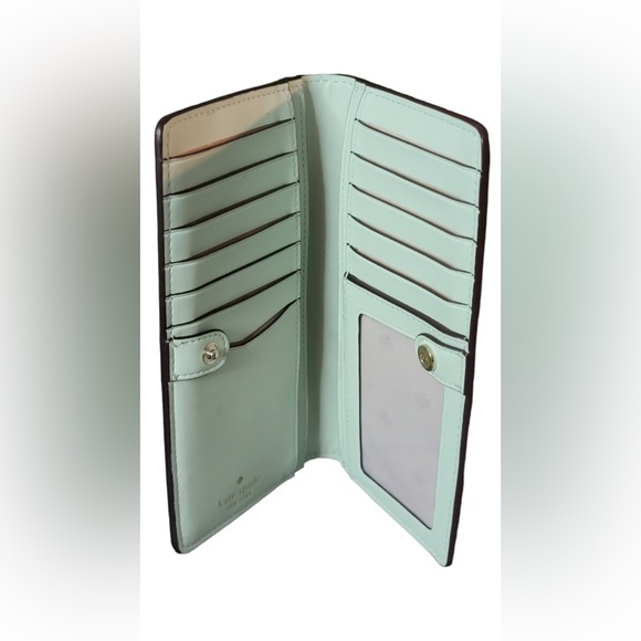 NWOT Kate Spade Staci Large Slim Bifold Wallet Soft Saffiano Leather 3 colors - Picture 8 of 8